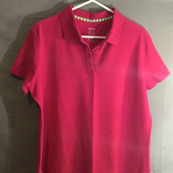 CHEROKEE 4 buttons to collar short sleeves XL pink - Picture 2 of 4